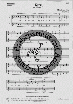 Kyrie von Fritz Greis 