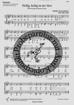 Heilig, heilig ist der Herr (Franz Schubert) 