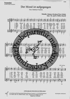 Der Mond ist aufgegangen (Johann Abraham Peter Schulz) 