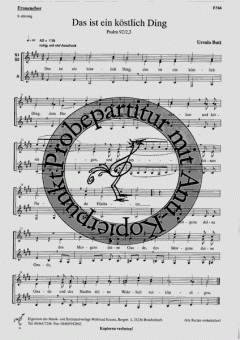 Das ist ein köstlich Ding (Ursula Butt) 