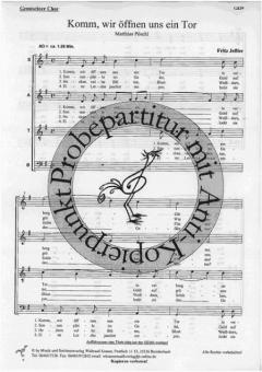 Komm, wir öffnen uns ein Tor (Fritz Jeßler) 
