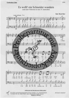 Es wollt' ein Schneider wandern 