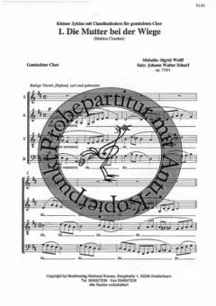 Die Mutter bei der Wiege 