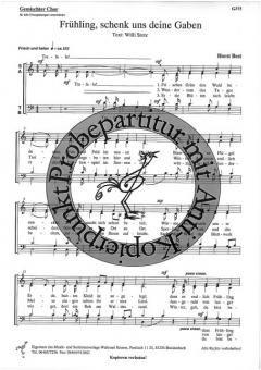 Frühling, schenk uns deine Gaben (Horst Best) 