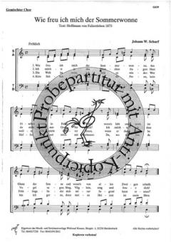 Wie freu ich mich der Sommerwonne (Johann Walter Scharf) 