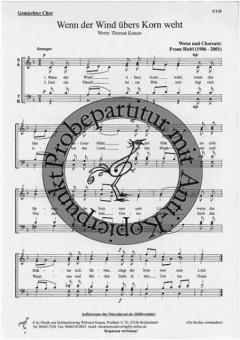 Wenn der Wind übers Korn weht (Franz Biebl) 