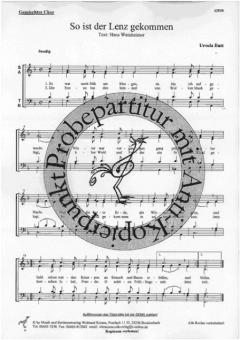 So ist der Lenz gekommen (Ursula Butt) 