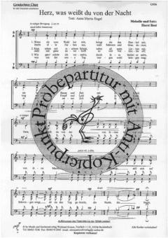 Herz, was weisst du von der Nacht (Horst Best) 