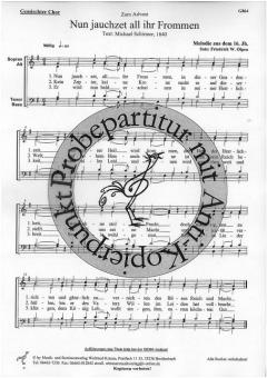 Nun jauchzet all ihr Frommen 