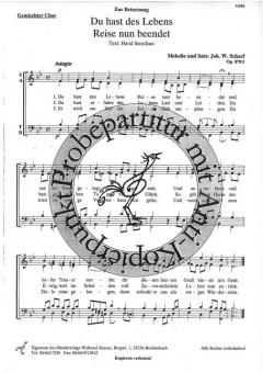 Du hast des Lebens Reise nun beendet 