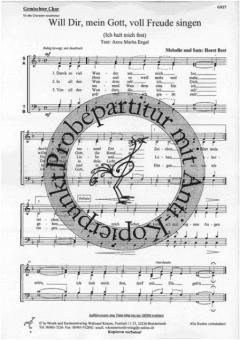 Will Dir, mein Gott, voll Freude singen (Horst Best) 