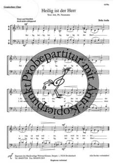 Heilig ist der Herr (Satz A) (Bela Anda) 