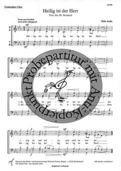 Heilig ist der Herr (Satz B) (Bela Anda) 