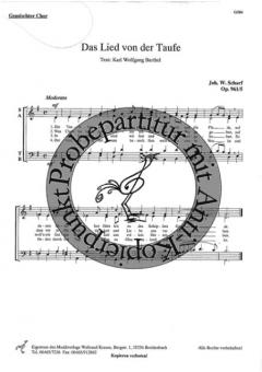Das Lied von der Taufe 