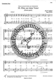 Ehre sei dem Vater (Johann Walter Scharf) 