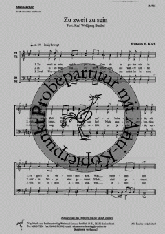 Zu zweit zu sein (Wilhelm H. Koch) 