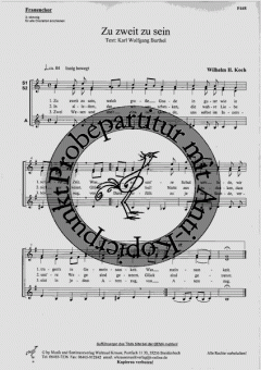 Zu zweit zu sein (Wilhelm H. Koch) 