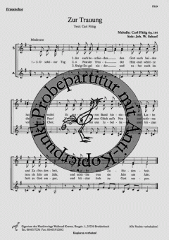 Zur Trauung 