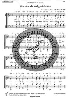 Wir sind da und gratulieren 