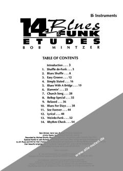 14 Blues & Funk Etudes von Bob Mintzer 