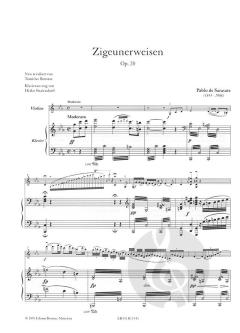 Zigeunerweisen op. 20 von Pablo de Sarasate 