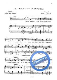 6 Melodies von Henri Sauguet 