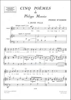 5 Poemes Chant / Piano von Pierre Wissmer 