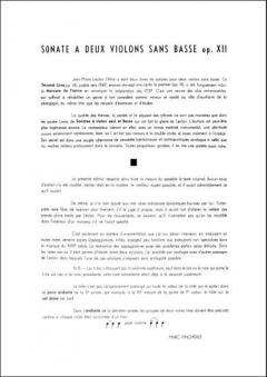 Sonates 2 Violons von Jean-Marie LeClair 