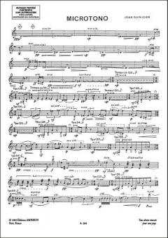 Microtono Violon Seul von Joan Guinjoan 