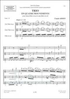 Trio De Flutes Complet von Claude Arrieu 