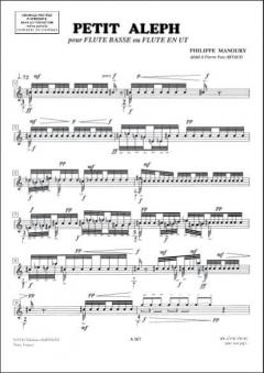 Petit Aleph Flute Seule von Philippe Manoury 
