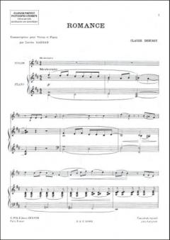 Romance von Claude Debussy 
