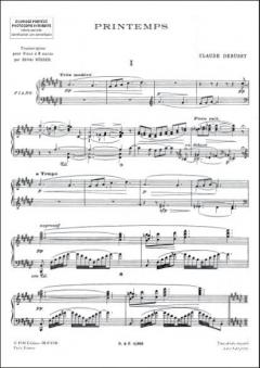 Printemps Piano von Claude Debussy 