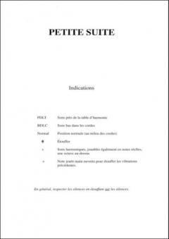 Petite Suite 4 Harpes Materiel von Claude Debussy 