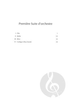 Premiere Suite d'Orchestre von Claude Debussy 