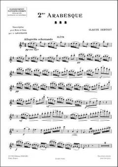 Deuxieme Arabesque pour Flute et Piano von Claude Debussy 