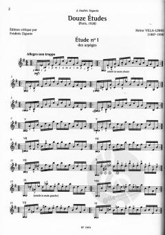 12 Etudes von Hector Villa-Lobos 