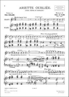 Flem Ariette Oubliee von Paul Le Flem 