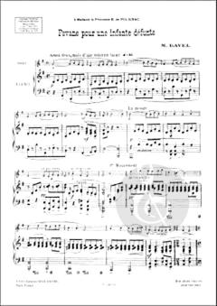 Pavane Infante von Maurice Ravel für Horn und Klavier