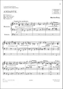 Andante Orgue von Maurice Blazy 