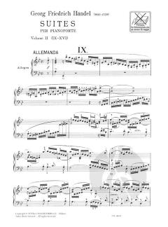 Suites Per Clav. Vol. II N. 9-16 von Georg Friedrich Händel 