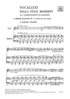 Vocalizzi Nello Stile Moderno I Serie 