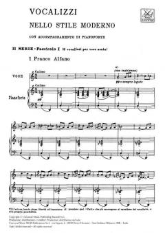 Vocalizzi Nello Stile Moderno II Serie 