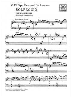 Solfeggio per Pianoforte von Carl Philipp Emanuel Bach 