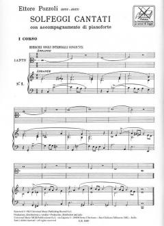 Solfeggi Cantati Con Accompagnamento Di Pianoforte von Ettore Pozzoli 