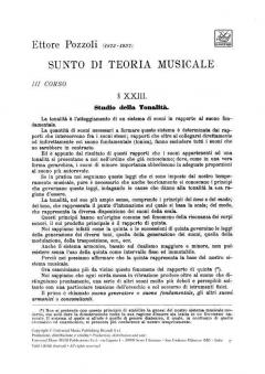 Sunto Di Teoria Musicale. III Corso von Ettore Pozzoli 