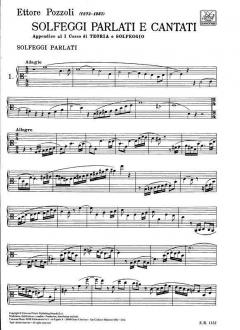 Solfeggi Parlati E Cantati Appendice Al I Corso von Ettore Pozzoli 