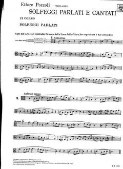 Solfeggi Parlati E Cantati. II Corso von Ettore Pozzoli 