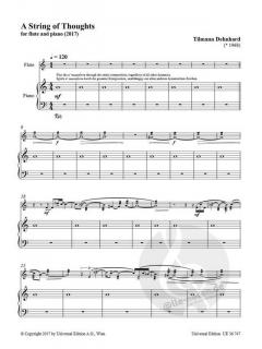 A String of Thoughts von Tilmann Dehnhard für Flöte und Klavier im Alle Noten Shop kaufen