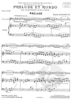 Prelude et Rondo von Emile Lesieur 